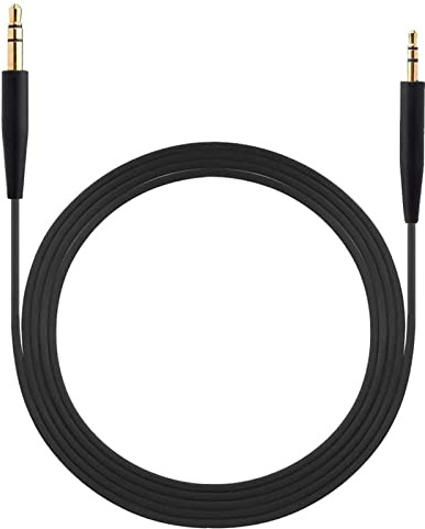 Replacement Audio Cable Cord Wire Compatible with Bose QuietComfort QC45 QC35II QC35 QC25 On-Ear2 OE2 OE2i Soundlink SoundTrue NC700 Headphones 3.5mm to 2.5mm Aux Cable(Black NO Mic 4FT/1.2M)