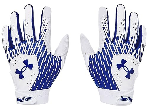 Under Armour Clean Up T Ball Gants pour garçon (102) Blanc/Team Royal/Team Royal, taille unique