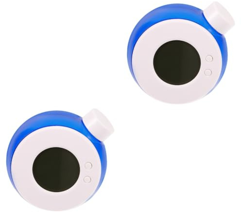 PRETYZOOM 2stücke Wasser Uhr Mit -Display Batteriefreie Wasseruhr Und Dekorativ Geeignet Für Badezimmer Und Wohnräume Blau
