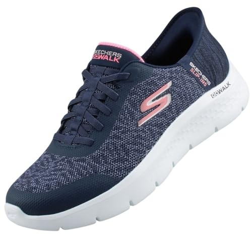 Skechers dam Go Walk Flex Kaylee Sneaker, Marinblått Xsp, 37 EU