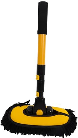 NIYANGLE Kit De Cepillo Para Lavado De Autos Plumero Para Autos Cepillo De Coche Plumero Interior Del Coche Exterior Del Plumero Del Coche Plumero Para Coche Yellow Chenille