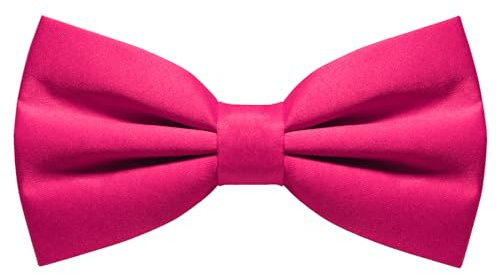 RBOCOTT Solid Color Pre-tied Bow Tie Adjustable Bowtie for Men