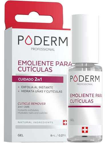 Poderm - Nagelhautentferner 2-in-1 Exfoliert und Hydratisiert die Nagelhaut - Entfernt abgestorbene Hautzellen - Cuticle Remover - Swiss Lab