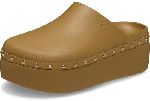 Crocs Women's Dylan Platform Clog, Mule Platform Shoes Umber 6 Medium