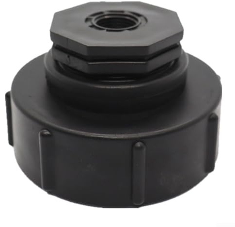 Adaptador de contenedor IBC S100x8 Reducción Conector de rosca interna gruesa para tanque de agua Sistema de recogida de agua de lluvia