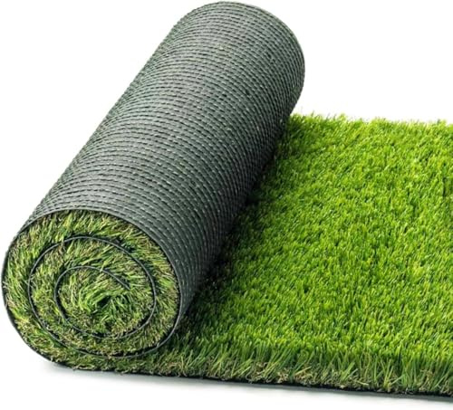 OLIVO.shop Kunstrasen für den Außenbereich, Rolle für Garten, Terrasse, Balkon, Kunstrasen Dicke 40 mm, Luxury SOFT GRASS GREEN (1 x 10 m)