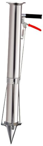 ZCBYBT ​​Stainless Steel Bulb Planter Seedling Transplanter 79cm Multi-functional Handheld Garden Tool​,A