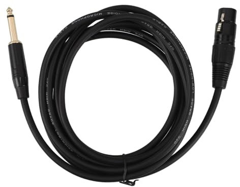 Veemoon Câble XLR Femelle vers Jack pour Câble Microphone pour Équipement Audio Et Adaptateur Microphone pour Usage Professionnel
