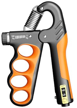 Allenatore di forza della presa regolabile (5-100 kg) – Design ergonomico per avambraccio/dito rafforzamento atleti/musicisti/riabilitazione