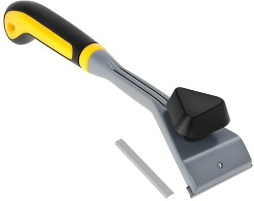 Kraft-Schaber 29cm Hartmetall Farbschaber mit 63mm Wechselklingen Rutschfest Universalschaber Schaber Werkzeug zum Entfernen von Farbe Lack Klebstoff Rost