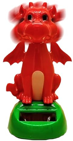 Figure a energia solare - Figurine di bobble simpatiche, piccoli ornamenti oscillanti di dinosauro, giocattolo colorato accattivante per decorazioni da tavolo | Dashboard per auto della