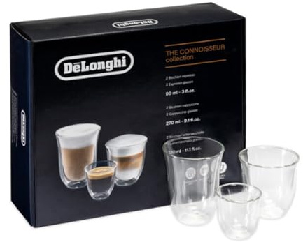Juego de vasos para café La Connaisseur DeLonghi 5513284451 DLSC302