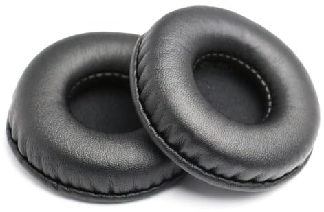 2pcs Headphones Replacement Ear Pads Earmuffs Sponge Cover, Comfortable Black Soft Foam Ear Cushions(75mm)
