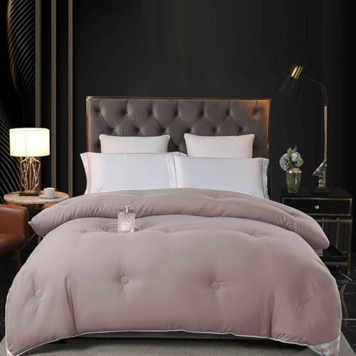 YWQJL Trapunta Matrimoniale, Piumino Invernale Imbottito in Seta di Gelso, Coperta Invernale Matrimoniale, Piumone Invernale Spesso, Piumino Trapuntato Reversibile.(*5,150x200cm/1.5kg)