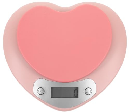 OSALADI Balance Électronique Cuisine Multifonction Rose 1g-5kg en Plastique Compacte Écran Lcd, Balance Cuisine Pratique et Précise pour Pâtisserie et Cuisson Professionnelle