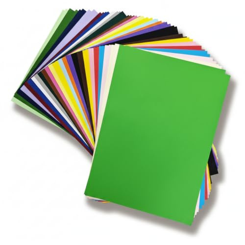 ALULU 50 Blatt A4 Tonpapier 250 g/m² in 25 Farben
