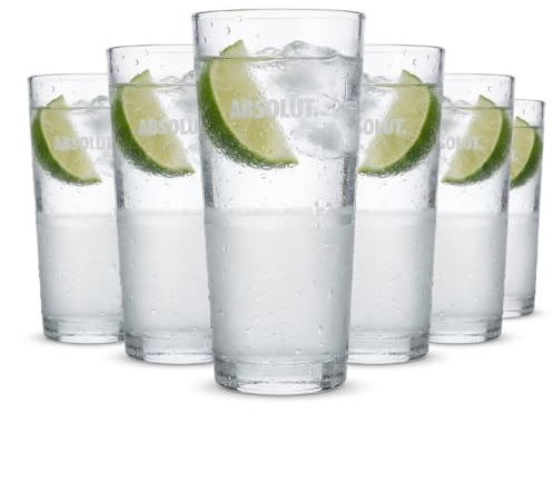 Absolut Vodka Frozen Glas Gläser-Set - 6x Longdrink Gläser