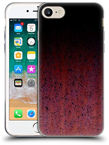 Head Case Designs sous Licence Officielle PLdesign Ombre Wood and Rust Prints Coque en Gel [Qualité Militaire] Compatible avec Apple iPhone 7/8 / SE 2020 & 2022 Et Compatible avec MagSafe