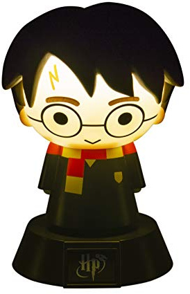 Paladone - Lámpara con Harry Potter 3D (PS) | 10cm Harry Potter Character Light • Soft LED Glow • Battery Powered Wizarding World Collectible
