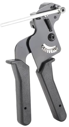 Kabelbinderpistole Edelstahl, Kabelbinderzange Kabelbinderwerkzeug, Zip Tie Gun, Einstellbare Spannung, für selbstsichernde Edelstahlkabelbinder, Leiter-Edelstahlkabelbinder