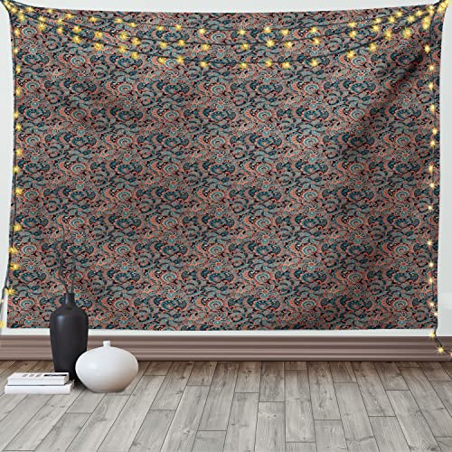 ABAKUHAUS Persa Tapiz de Pared y Cubrecama Suave, Oriental De Paisley del Adorno, Colores Firmes y Durables, 230 x 140 cm, Multicolor