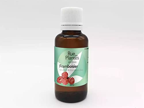 RUE DES PLANTES - Gemmothérapie Framboisier 30ml - Renforcez votre bien-être naturellement avec ce macérat de bourgeons BIO