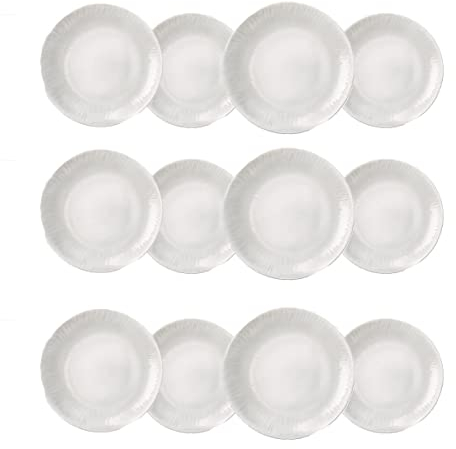JUANIO Juego de Mesa, Servicio de 12 Platos hondos de vidrio - Ø 20 cm
