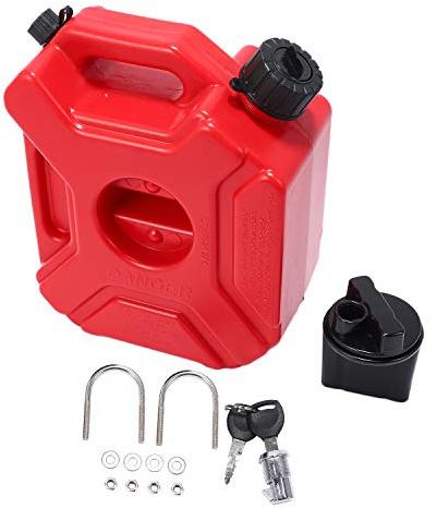 Rojo 3L Tanque de Combustible de Rescate de Plástico Gasolina Coche Contenedor de Repuesto Tanques de Gasolina Bidón ATV UTV