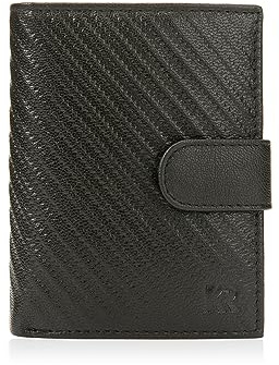 KRONIFY Geldbörse Herren Leder mit RFID Schutz, Echtleder Portmonee Herren | Portemonnaie Herren Slim mit 12 Fächer, Brieftasche Herren mit Münzfach, Geldbeutel Männer, Carbon