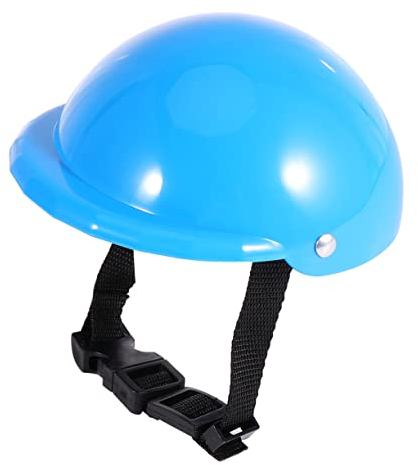 VILLFUL 1stück Pet Sicherheitshut Für Hunde Einstellbare Hundekopfbedeckung Blau Schutz Vor Sonne Und Regen Für Outdoor-aktivitäten Mit Ihrem Haustier