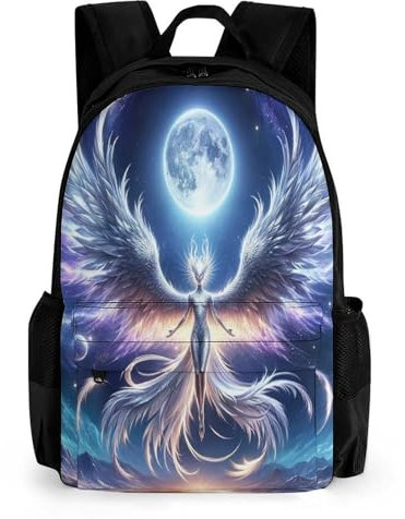 TNFHSOFT Phoenix Kinderrucksäcke Phoenix Schulrucksack Für Kinder Reiserucksäcke Büchertaschen Jungen Mädchen Schultasche 42x30.5cm