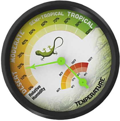Toddmomy Thermomètre Et Hygromètre Mécanique Pour Reptiles Mesure Précise Température Humidité Les Terrariums Et Aquariums Outil Pratique Et Affichage Et Lisible