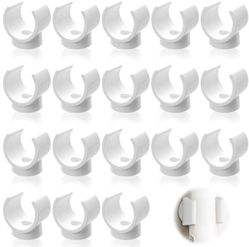 Lot de 18 clips de suspension de tuyau PEX - 16 mm - Lot de 18 crochets en U - Pinces de serrage - Convient pour vissage