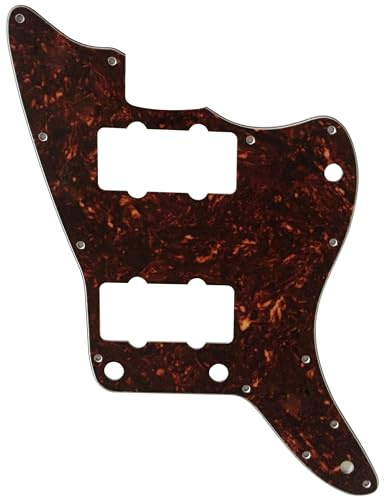 Für Fender US Jazzmaster Style Gitarre Pickguard Teile (4-lagig, braune Schildkröte)