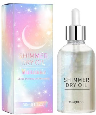 Skin Shimmer Body - Aufhellendes Körperöl | Glitzerndes Körperöl, schimmerndes Körperöl, lang anhaltendes, strahlendes Körperöl, strahlendes Körperöl für den Körper