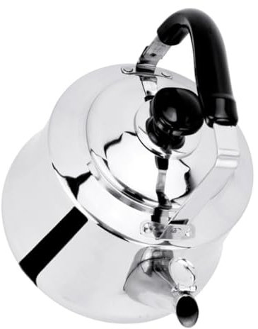 FUNOMOCYA Bouilloire Sifflante Inoxydable Avec Infuseur Résistante Aux Hautes Températures Poignée Ergonomique Compatible Cuisinière Gaz Et Induction Pour Maison Et Restaurant