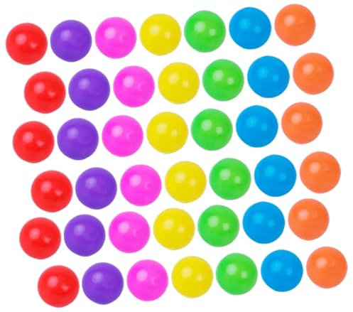 JUMPLAWN Balones De Océano De Plástico para Niños Pequeños, Tamaño Mediano, Colores Variados, Juguetes Educativos para Piscinas De Balones, Uso Parques Infantiles y Piscinas, Pack De 100 Unidades