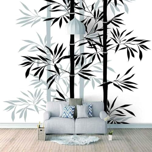Fotomurales Decorativos Bambú Papel Pintado 200x140 cm 3D Mural Bambú Chino Murales Póster Pared No Tejido Dormitorio Salón Paredes Decoración Fotomural Panorámico q8352