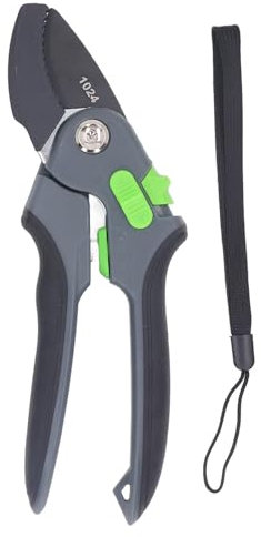 Ratchet Pruning Shears Heavy Duty Gardening Tool Tree Trimming Effortless Cutting 8.5in