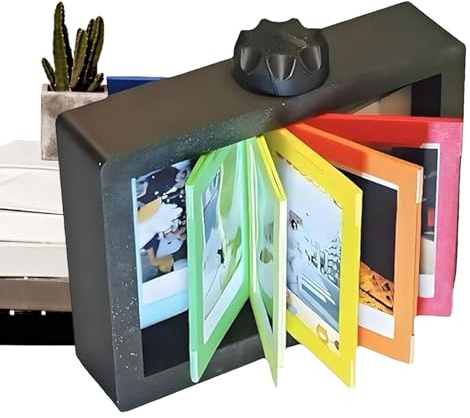 Album fotografico a manovella - Design rotante a 360 gradi, Frame di foto a 12 schede, decorazione della tabella del supporto per carta | Album fotografico rotante per amici, coppie e familiari