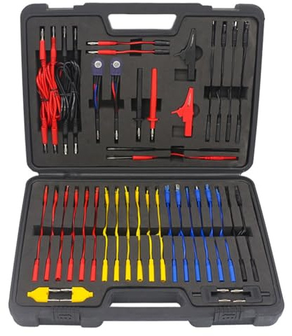 Niceminiwall 90PCS Automotive Circuit Leads Kit with Banana for Car Repair and Electrical Diagnostics, Compatible with Multimeters and Oscilloscopes
