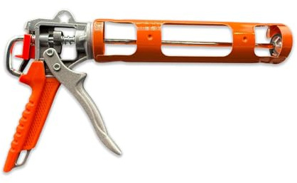 360° Rotating Caulking Gun 35cm – No Drip Silicone Sealant Applicator for Smooth & Precise Flow - Durable Iron & Aluminum Body for Bathroom, Kitchen & Window Sealing Work