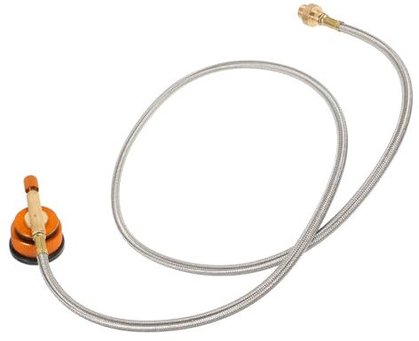 UPKOCH Adaptador de Tanque de Gas con Manguera de 1 Metro Cabezal Convertidor para Estufa de Camping Conexión Segura Antileak para Propano Uso Portátil para Parrilla y Cocina al Aire