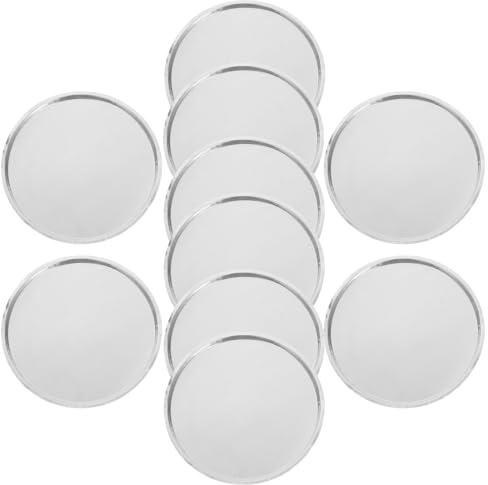 FONDOTIN Lot de 10 Bateaux de Pesée en Aluminium 50 Ml, Coupelles Anti-déversement pour Poudres et Liquides, Mini Plateaux de Pesée Précis pour Laboratoire et Applications Industrielles