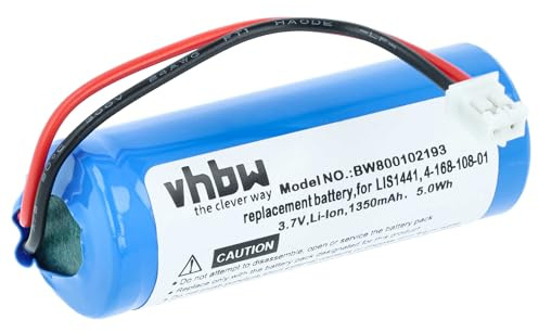 vhbw Batería Compatible con Sony PlayStation PS3 & PS4 Move Motion Mando CECH-ZCM1E reemplaza LIS1441, LIP1450, 4-168-108-1 (Li-Ion, 1350mAh, 3.7V)