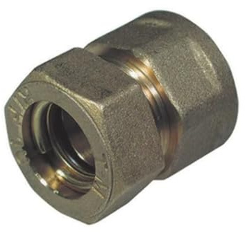 Racor recto O-ring F 1/2 x 18 mm para tubo multicapa para apretar