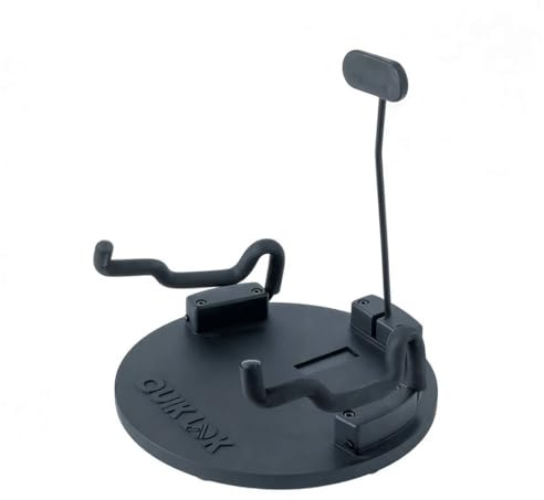 QUIK LOK - GI/8 SUPPORTO UNIVERSALE SERIE COMPACT, Supporto Compatto Universale per Chitarra/Basso, Colore Nero
