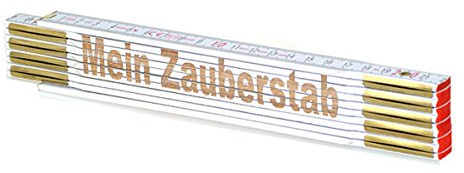 Zollstock Mein Zauberstab mit Gravur Geschenk Mann