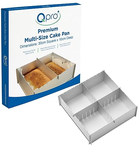 Qpro Premium Quality Multi Size Foldaway Cake Tin Pan Baking Storage -30cm x 10cm