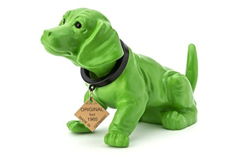 RAKSO Wackeldackel Lackiert Klein grün 19 cm